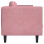 Sofá con cojines 2 plazas terciopelo rosa de , Sofás - Ref: Foro24-372635, Precio: 241,30 €, Descuento: %