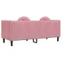 Sofá con cojines 2 plazas terciopelo rosa de , Sofás - Ref: Foro24-372635, Precio: 237,57 €, Descuento: %