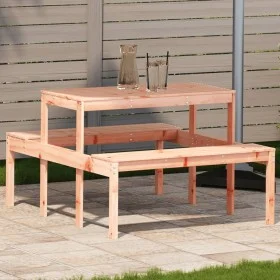 Mesa de pícnic madera maciza Douglas 110x134x75 cm de , Mesas de jardín - Ref: Foro24-832560, Precio: 90,25 €, Descuento: %