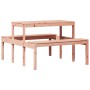 Mesa de pícnic madera maciza Douglas 110x134x75 cm de , Mesas de jardín - Ref: Foro24-832560, Precio: 91,10 €, Descuento: %