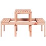 Mesa de pícnic madera maciza Douglas 110x134x75 cm de , Mesas de jardín - Ref: Foro24-832560, Precio: 91,10 €, Descuento: %