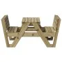 Mesa de pícnic para niños madera pino impregnada 88x122x58 cm de , Mesas de jardín - Ref: Foro24-832605, Precio: 126,55 €, De...