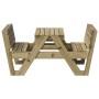 Mesa de pícnic para niños madera pino impregnada 88x122x58 cm de , Mesas de jardín - Ref: Foro24-832605, Precio: 155,97 €, De...