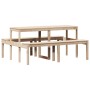 Mesa de pícnic madera maciza de pino 160x134x75 cm de , Mesas de jardín - Ref: Foro24-832562, Precio: 155,23 €, Descuento: %