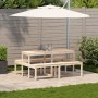 Mesa de pícnic madera maciza de pino 160x134x75 cm de , Mesas de jardín - Ref: Foro24-832562, Precio: 155,23 €, Descuento: %
