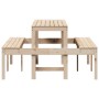 Mesa de pícnic madera maciza de pino 160x134x75 cm de , Mesas de jardín - Ref: Foro24-832562, Precio: 155,23 €, Descuento: %