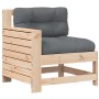 Sofá de jardín con reposabrazos y cojín madera maciza de pino de , Sofás de exterior - Ref: Foro24-844920, Precio: 92,03 €, D...