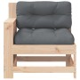 Sofá de jardín con reposabrazos y cojín madera maciza de pino de , Sofás de exterior - Ref: Foro24-844920, Precio: 92,03 €, D...