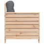 Sofá de jardín con reposabrazos y cojín madera maciza de pino de , Sofás de exterior - Ref: Foro24-844920, Precio: 92,03 €, D...