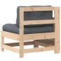 Sofá de jardín con reposabrazos y cojín madera maciza de pino de , Sofás de exterior - Ref: Foro24-844920, Precio: 92,03 €, D...