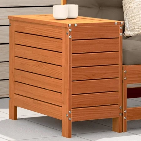 Taburete de jardín madera de pino marrón cera 62x31,5x52 cm de , Sofás modulares de exterior - Ref: Foro24-844890, Precio: 61...