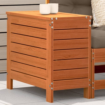 Taburete de jardín madera de pino marrón cera 62x31,5x52 cm de , Sofás modulares de exterior - Ref: Foro24-844890, Precio: 62...