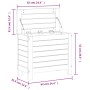 Taburete de jardín madera de pino marrón cera 62x31,5x52 cm de , Sofás modulares de exterior - Ref: Foro24-844890, Precio: 62...
