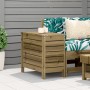 Taburete de jardín madera de pino impregnada 62x31,5x52 cm de , Sofás modulares de exterior - Ref: Foro24-844892, Precio: 76,...