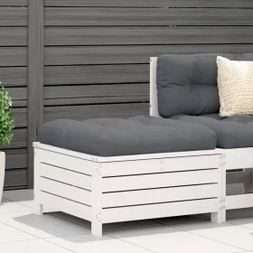 Garden stool solid white pine wood 62x63.5x32 cm by , Outdoor sofas - Ref: Foro24-844899, Price: 84,02 €, Discount: %