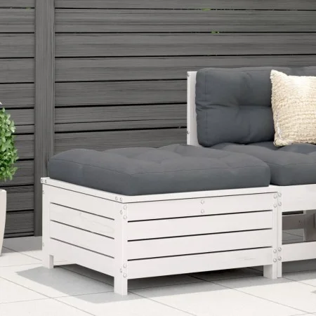 Taburete de jardín madera maciza de pino blanco 62x63,5x32 cm de , Sofás de exterior - Ref: Foro24-844899, Precio: 84,02 €, D...