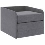 Sillón convertible tela gris claro en Sillones | Comprar online en Foru.es
