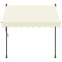 Toldo retráctil tela y acero crema 200x150 cm de , Toldos - Ref: Foro24-368745, Precio: 75,72 €, Descuento: %