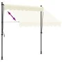 Toldo retráctil tela y acero crema 200x150 cm de , Toldos - Ref: Foro24-368745, Precio: 75,72 €, Descuento: %