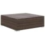 Set muebles de jardín 11 piezas con cojines ratán sintético marrón de vidaXL, Conjuntos de jardín - Ref: Foro24-46789, Precio...