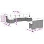 Set de sofás de jardín 9 pzas y cojines ratán sintético marrón en Conjuntos de jardín | Comprar online en Foru.es