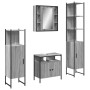 Set de armario de baño 4 pzas madera contrachapada gris sonoma de , Muebles de baño - Ref: Foro24-3214768, Precio: 254,51 €, ...