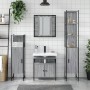 Set de armario de baño 4 pzas madera contrachapada gris sonoma de , Muebles de baño - Ref: Foro24-3214768, Precio: 254,51 €, ...