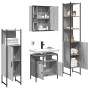 Set de armario de baño 4 pzas madera contrachapada gris sonoma de , Muebles de baño - Ref: Foro24-3214768, Precio: 254,51 €, ...