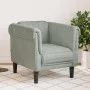 Sillón de terciopelo gris claro de , Sofás - Ref: Foro24-372565, Precio: 132,87 €, Descuento: %