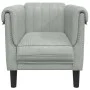 Sillón de terciopelo gris claro de , Sofás - Ref: Foro24-372565, Precio: 132,87 €, Descuento: %
