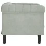 Sillón de terciopelo gris claro de , Sofás - Ref: Foro24-372565, Precio: 132,87 €, Descuento: %