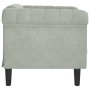 Sillón de terciopelo gris claro de , Sofás - Ref: Foro24-372565, Precio: 134,79 €, Descuento: %