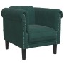 Sillón de terciopelo verde oscuro de , Sofás - Ref: Foro24-372567, Precio: 177,74 €, Descuento: %