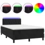 Cama box spring con colchón y LED terciopelo negro 120x190 cm de , Camas y somieres - Ref: Foro24-3270173, Precio: 417,22 €, ...
