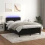 Cama box spring con colchón y LED terciopelo negro 120x190 cm de , Camas y somieres - Ref: Foro24-3270173, Precio: 417,22 €, ...