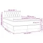Cama box spring con colchón y LED terciopelo negro 120x190 cm de , Camas y somieres - Ref: Foro24-3270173, Precio: 417,22 €, ...