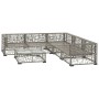 Set de muebles de jardín 6 pzas y cojines ratán sintético gris de vidaXL, Conjuntos de jardín - Ref: Foro24-46809, Precio: 60...