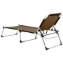 Tumbona senior extra alta plegable aluminio marrón de vidaXL, Tumbonas - Ref: Foro24-47916, Precio: 175,03 €, Descuento: %