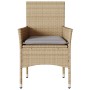 Sillones de jardín con cojines 2 uds ratán sintético beige de , Sillas de jardín - Ref: Foro24-368112, Precio: 116,79 €, Desc...