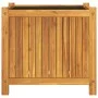 Jardinera con forro madera maciza de acacia 54x31x50 cm de , Maceteros y jardineras - Ref: Foro24-366431, Precio: 69,62 €, De...