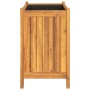 Jardinera con forro madera maciza de acacia 54x31x50 cm de , Maceteros y jardineras - Ref: Foro24-366431, Precio: 70,89 €, De...