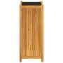 Jardinera con forro madera maciza de acacia 42x42x100 cm de , Maceteros y jardineras - Ref: Foro24-366438, Precio: 107,81 €, ...