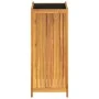 Jardinera con forro madera maciza de acacia 42x42x100 cm de , Maceteros y jardineras - Ref: Foro24-366438, Precio: 107,81 €, ...