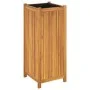 Jardinera con forro madera maciza de acacia 42x42x100 cm de , Maceteros y jardineras - Ref: Foro24-366438, Precio: 107,81 €, ...