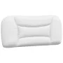 Estructura cama con luces LED cuero sintético blanco 90x200 cm de , Camas y somieres - Ref: Foro24-3213907, Precio: 173,51 €,...