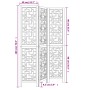Biombo separador de 3 paneles madera maciza paulownia marrón de , Divisores de ambientes - Ref: Foro24-358862, Precio: 79,93 ...