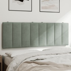 Cabecero de cama acolchado terciopelo gris claro 120 cm de , Cabeceros y pies de cama - Ref: Foro24-374661, Precio: 48,30 €, ...