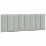 Light gray velvet padded headboard 120 cm by , Headboards and footboards - Ref: Foro24-374661, Price: 46,46 €, Discount: %