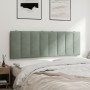 Cabecero de cama acolchado terciopelo gris claro 120 cm de , Cabeceros y pies de cama - Ref: Foro24-374661, Precio: 48,30 €, ...