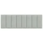 Light gray velvet padded headboard 120 cm by , Headboards and footboards - Ref: Foro24-374661, Price: 46,46 €, Discount: %